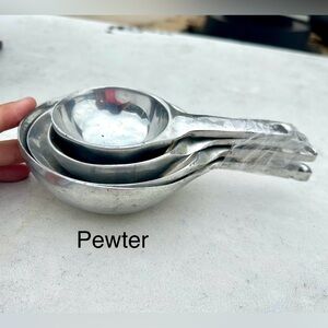 Set of Pewter Spoons